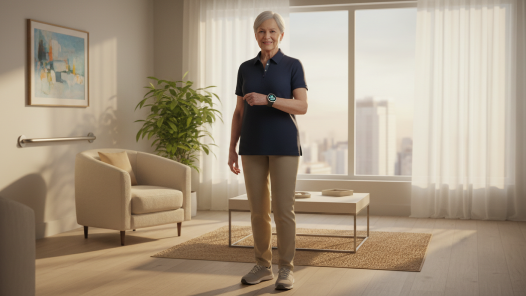 Detecção automática de quedas e prevenção de quedas com tecnologia